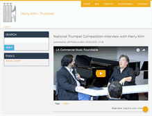 Tablet Screenshot of harrykimtrumpet.com